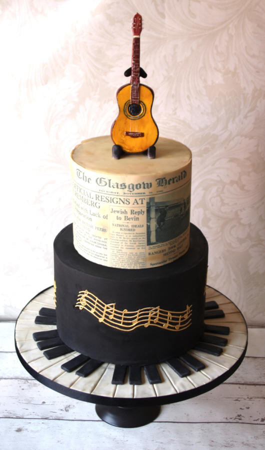 Best ideas about Music Birthday Cake
. Save or Pin Music themed 70th Birthday cake cake by Donnasdelicious Now.