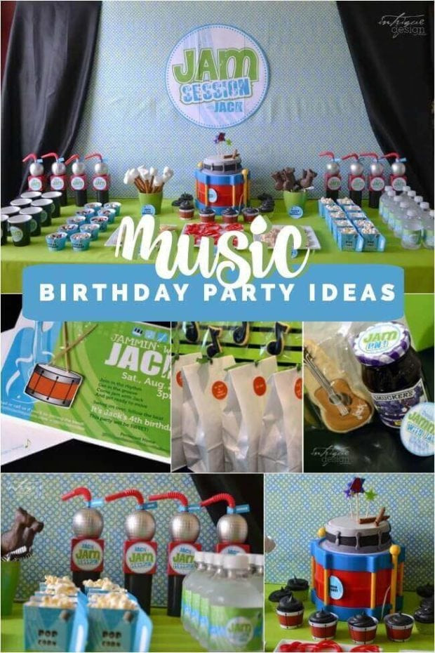 Best ideas about Music Themed Birthday Party
. Save or Pin 13 Boy Birthday Party Ideas Spaceships and Laser Beams Now.