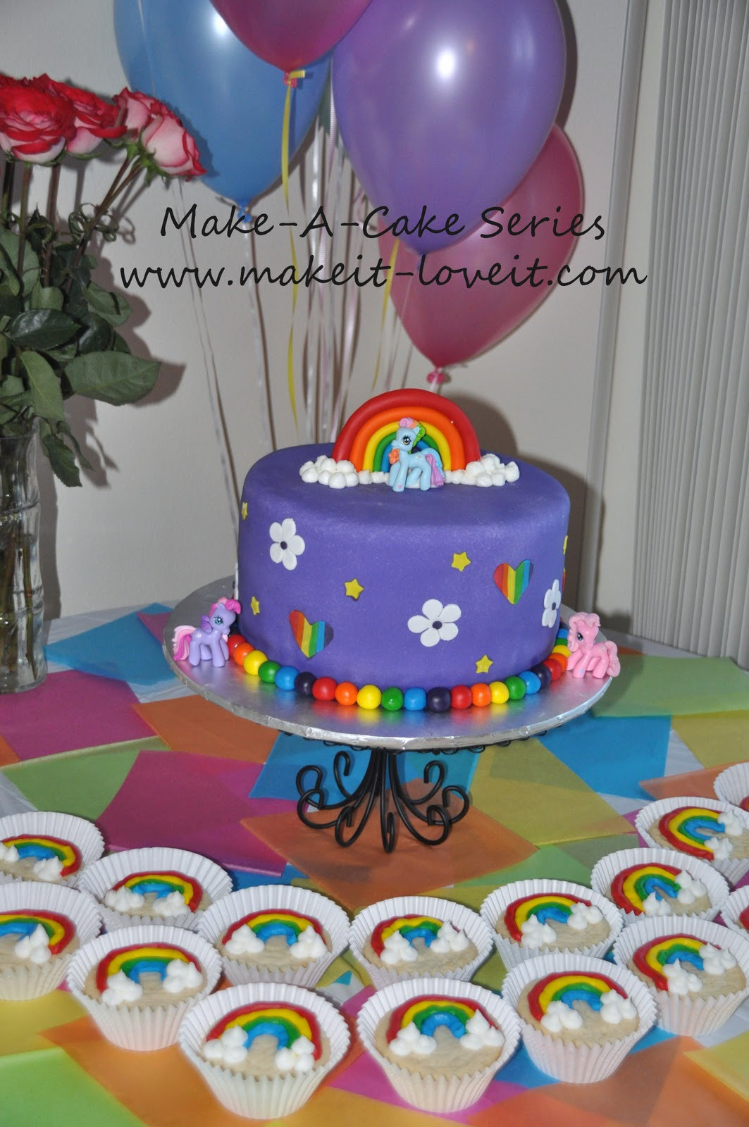 Best ideas about My Little Pony Birthday Cakes Ideas
. Save or Pin Make a Cake Series My Little Pony Cake and Rainbow Now.