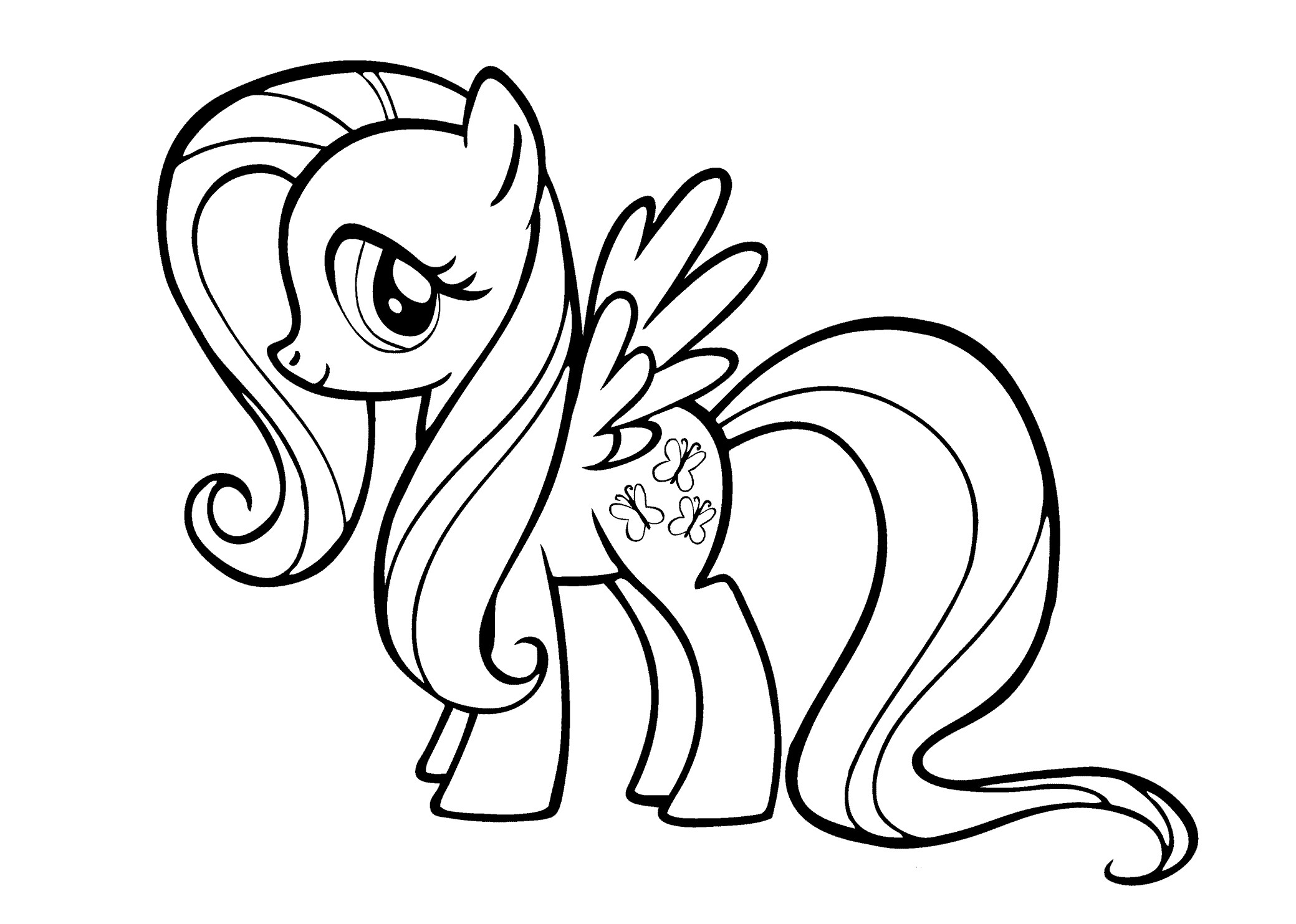 Best ideas about My Little Pony Coloring Pages For Kids
. Save or Pin My Little Pony Fluttershy coloring pages for kids Now.