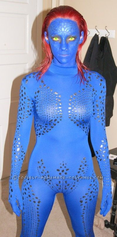 Best Mystique Costume DIY from y Homemade Mystique Costume from X Men. 