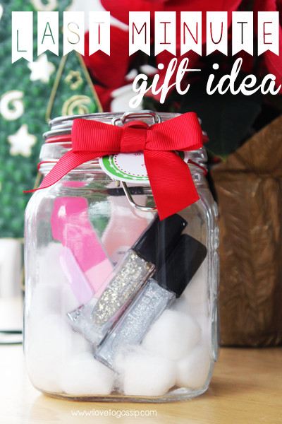 Best ideas about Nail Polish Gift Ideas
. Save or Pin Last Minute Gift Nail Polish & Supplies in a jar Now.