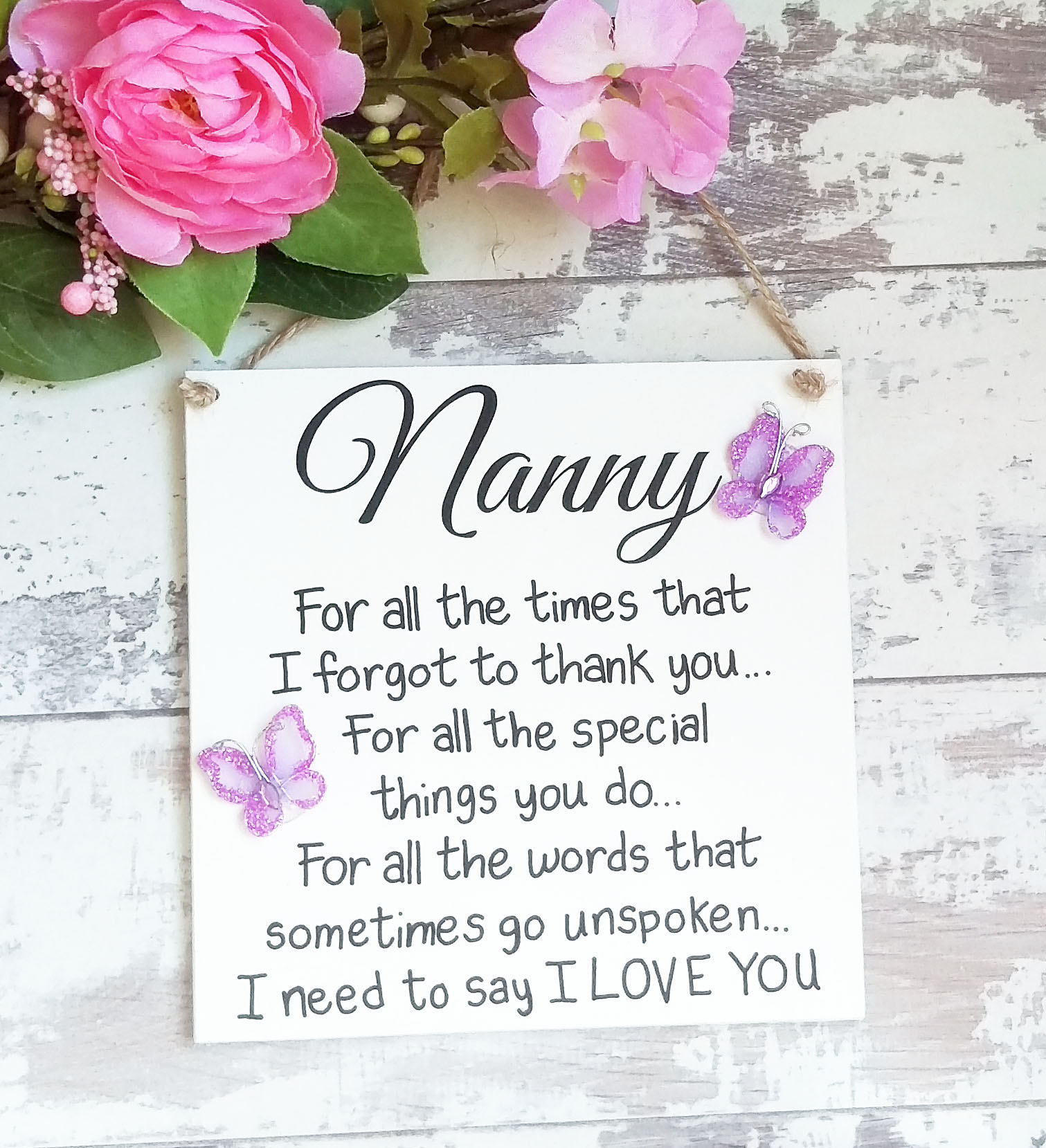 Best ideas about Nanny Birthday Gifts
. Save or Pin Nanny t t for nanny Handmade Plaque Nanny Plaque Now.