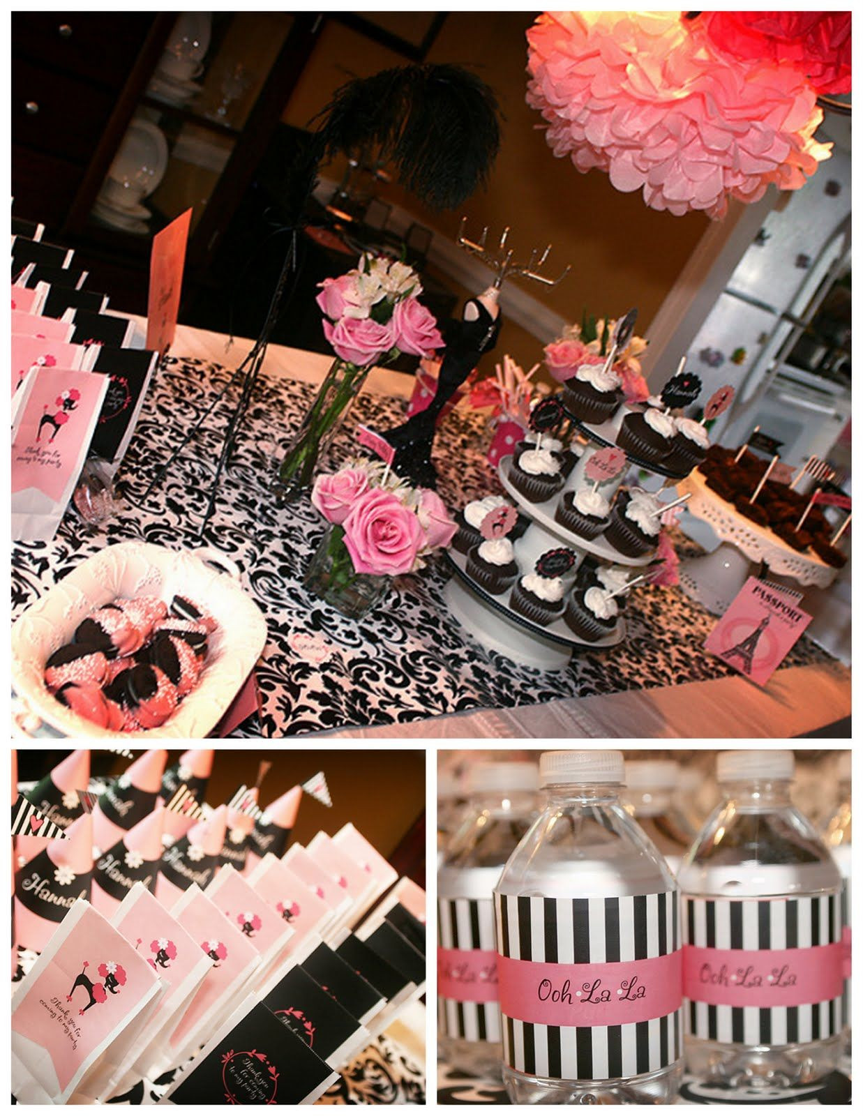 Best ideas about Nasty 19 Birthday Ideas
. Save or Pin Gorgeous Pink Black White Party bo love the water Now.