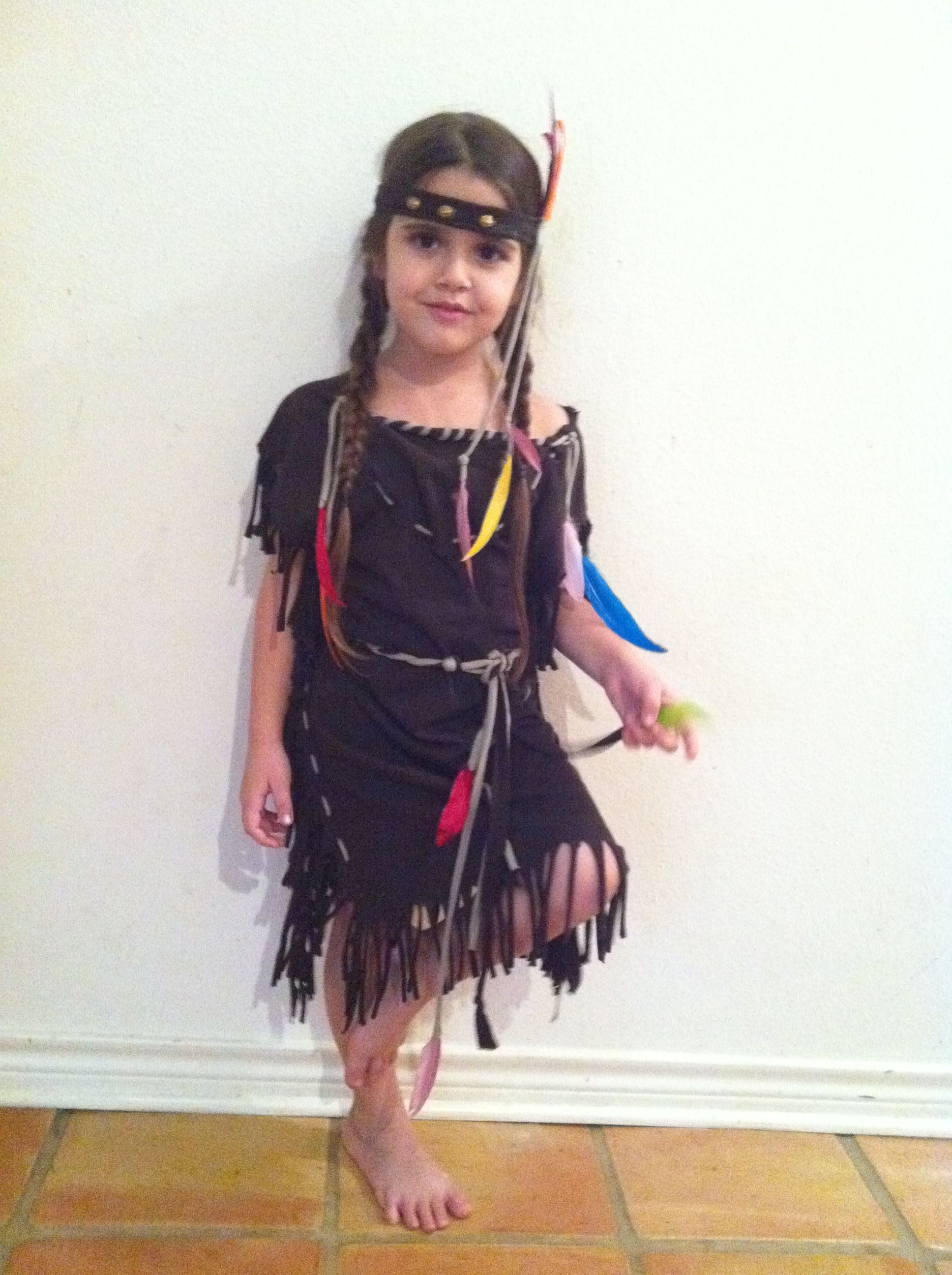 Best ideas about Native American DIY Costume
. Save or Pin quick native american costume made with a brown t shirt Now.