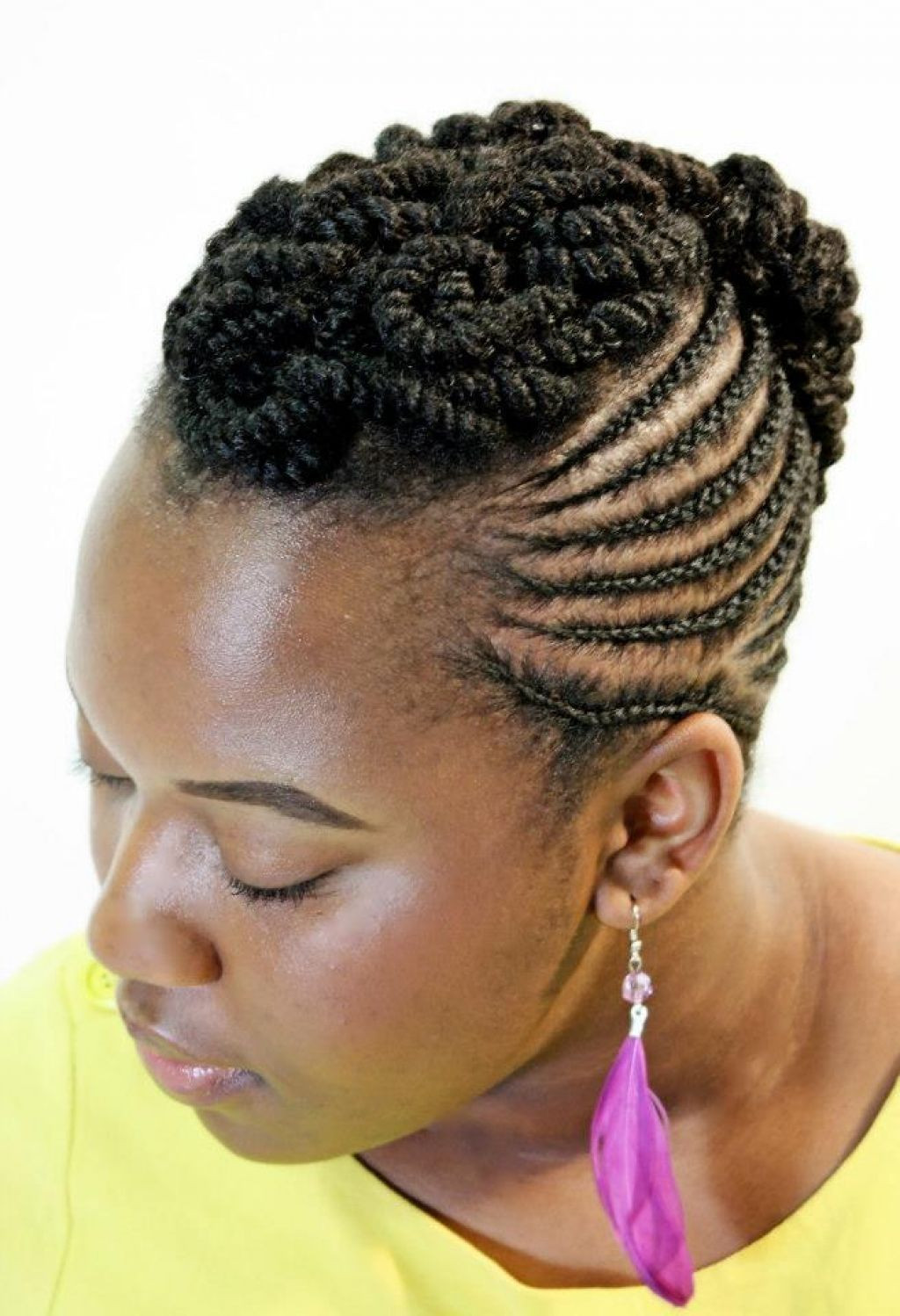 Best ideas about Natural Braided Hairstyles For Black Hair
. Save or Pin Braided And Two Strand Twist Updo Hairstyle Ideas Now.