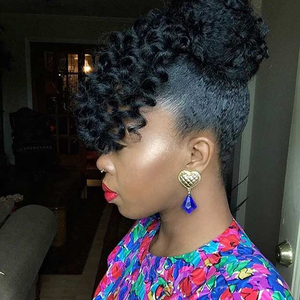 Best ideas about Natural Hairstyle Updos
. Save or Pin 21 Chic and Easy Updo Hairstyles for Natural Hair Now.