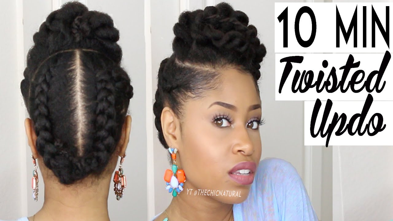 Best ideas about Natural Hairstyle Updos
. Save or Pin THE 10 MINUTE TWISTED UPDO Now.