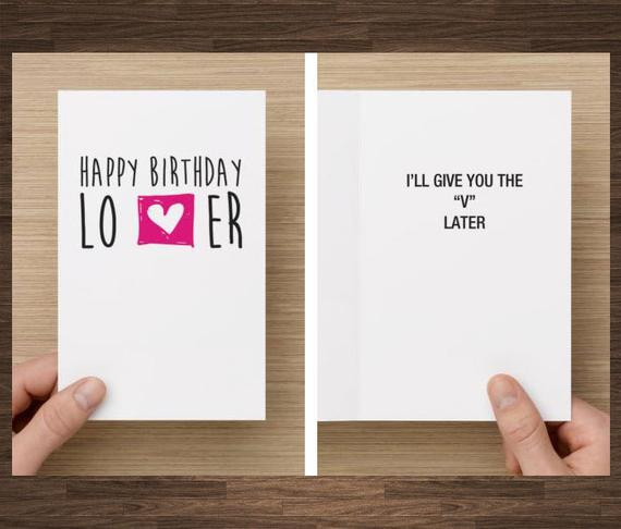 Best ideas about Naughty Birthday Wishes
. Save or Pin Naughty Birthday Card For Boyfriend I ll Give You The V Now.