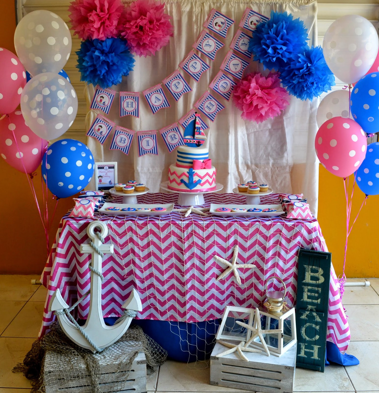 Best ideas about Nautical Birthday Decorations
. Save or Pin Partylicious Events PR Nautical Girl Birthday Now.