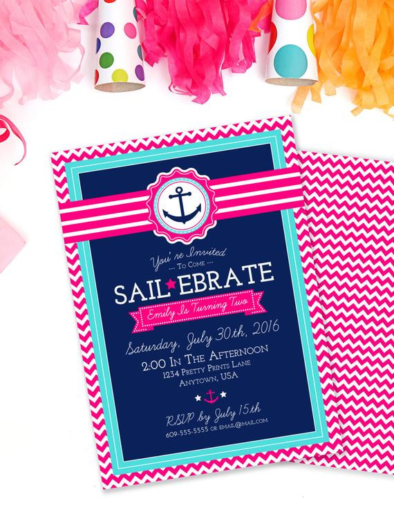 Best ideas about Nautical Birthday Invitations
. Save or Pin Sailebrate Birthday Invite Nautical Birthday Invitation Now.