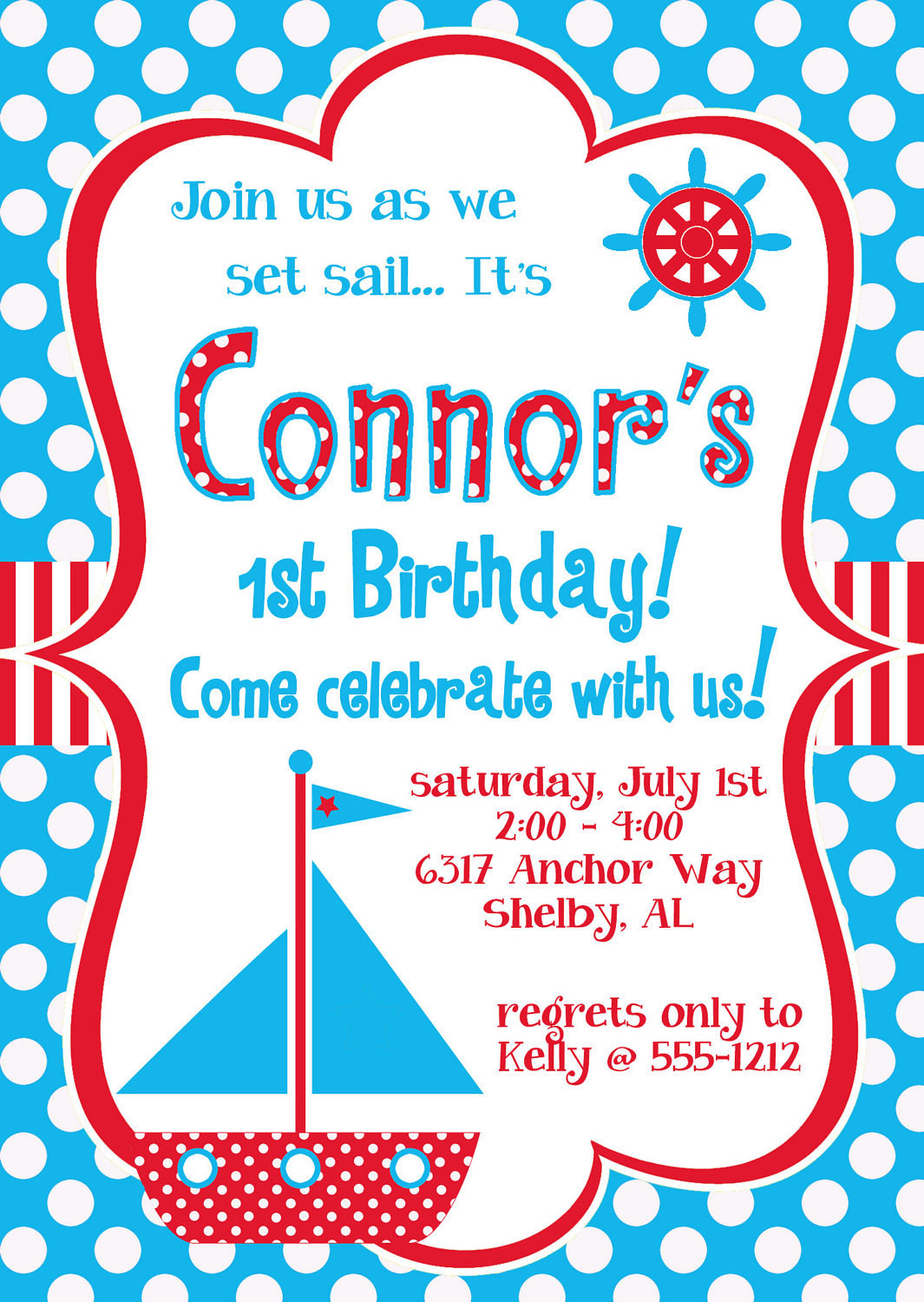 Best ideas about Nautical Birthday Invitations
. Save or Pin Nautical Theme Sailboat Birthday Party by BurleyGirlDesigns Now.