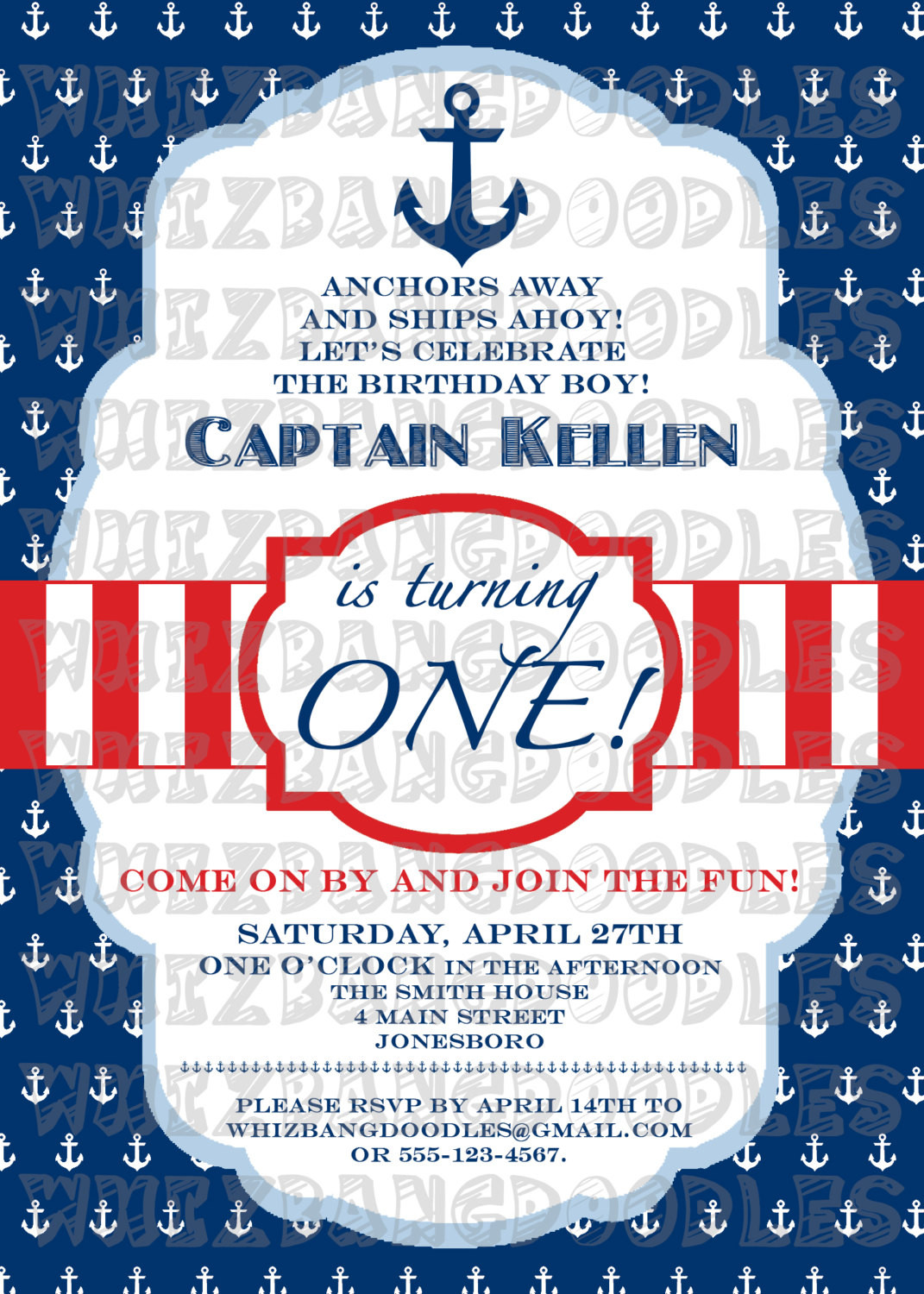 Best ideas about Nautical Birthday Invitations
. Save or Pin Nautical First Birthday Invitation Now.
