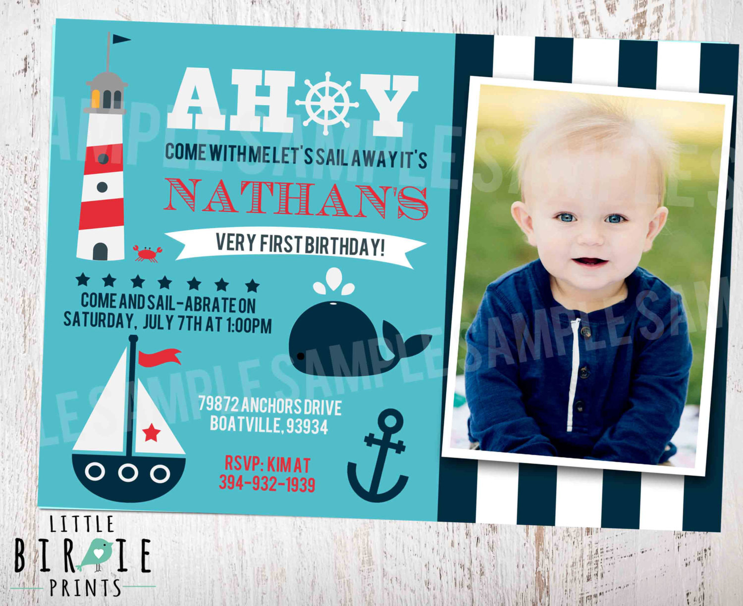 Best ideas about Nautical Birthday Invitations
. Save or Pin NAUTICAL INVITATION Nautical First Birthday invitation Now.