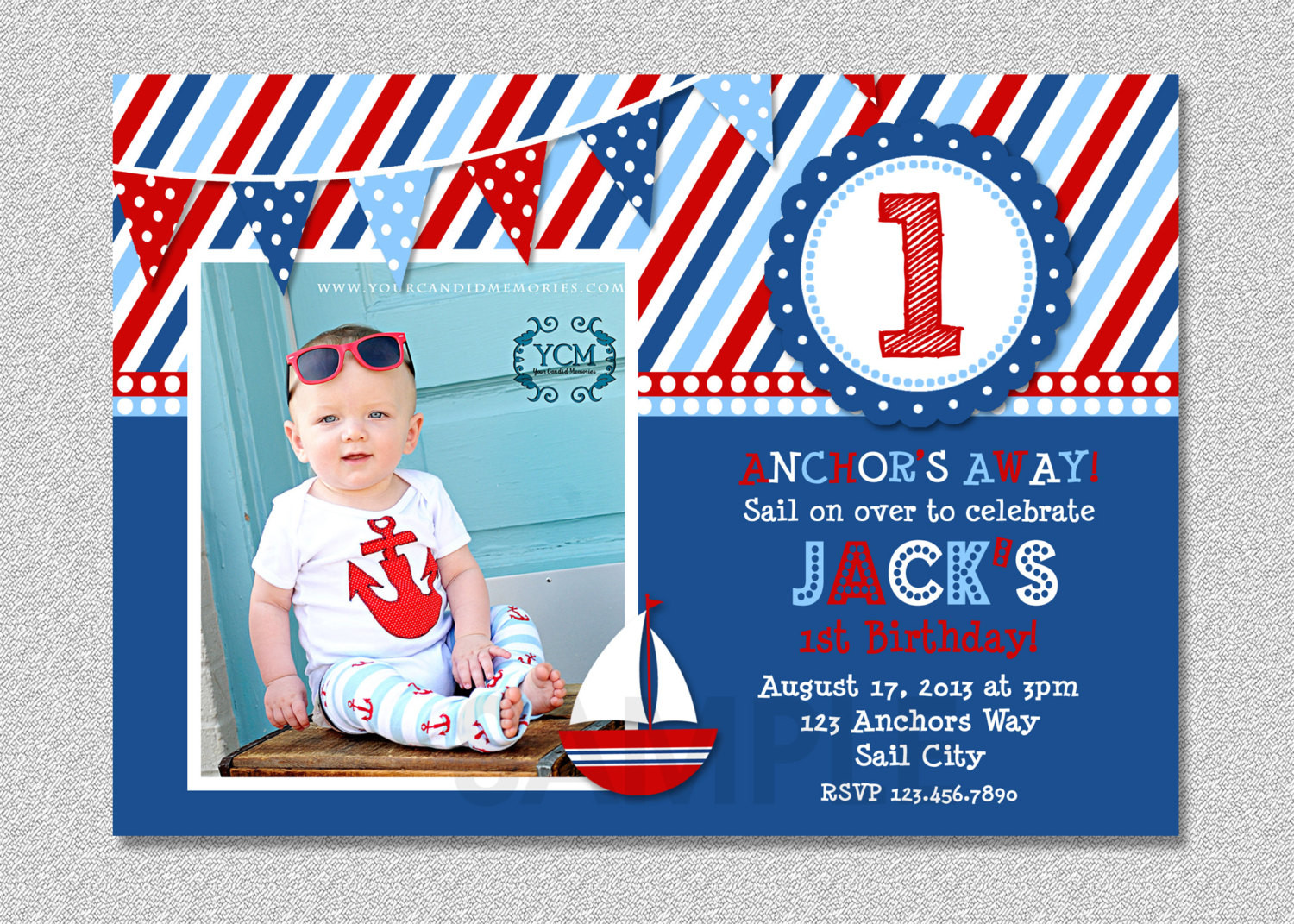 Best ideas about Nautical Birthday Invitations
. Save or Pin Nautical Sailboat Birthday Invitation Sailboat Birthday Now.