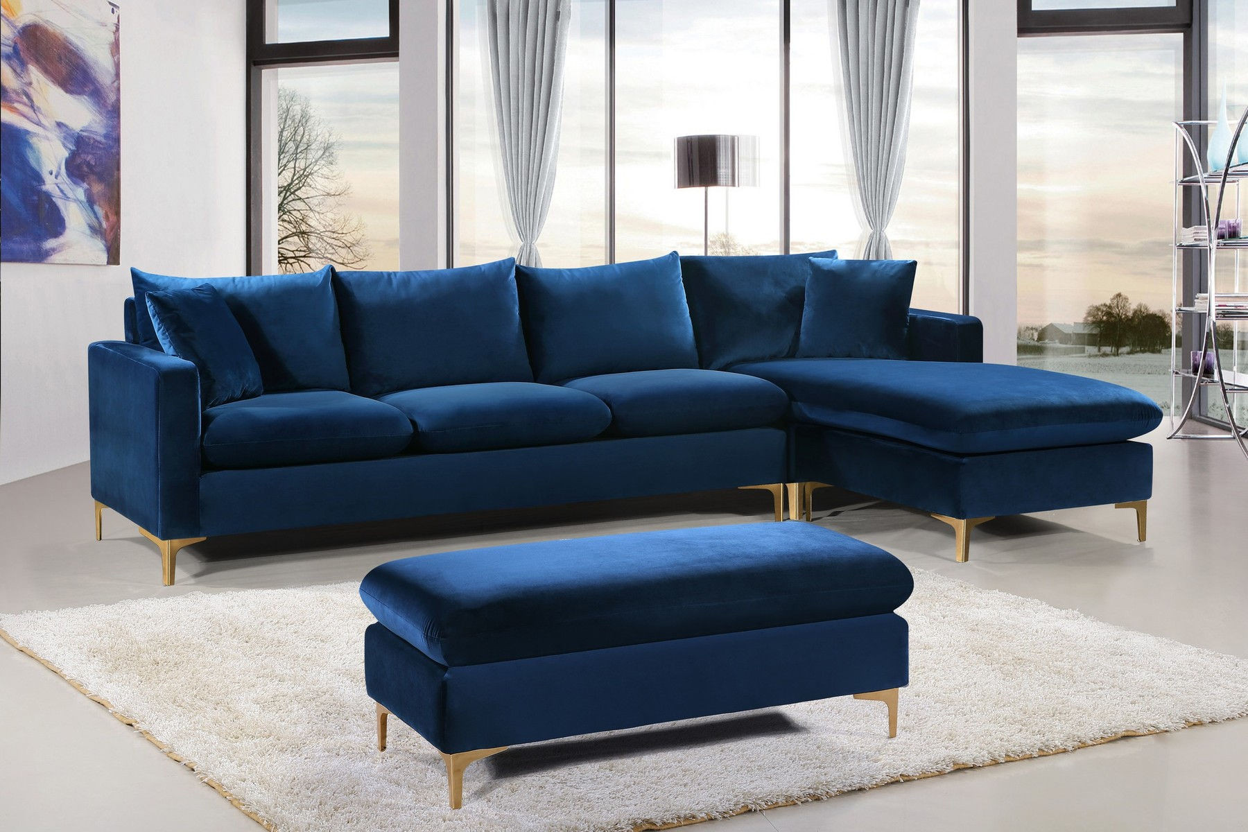 Best ideas about Navy Sectional Sofa
. Save or Pin Navy Sectional Sofa Sabrina Sectional Sofa 667 In Navy Now.