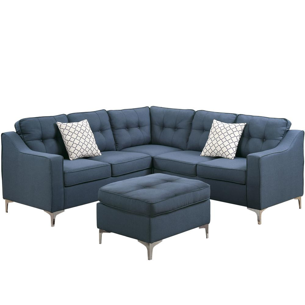Best ideas about Navy Sectional Sofa
. Save or Pin Venetian Worldwide Palermo 4 Piece Navy Sectional Sofa Now.