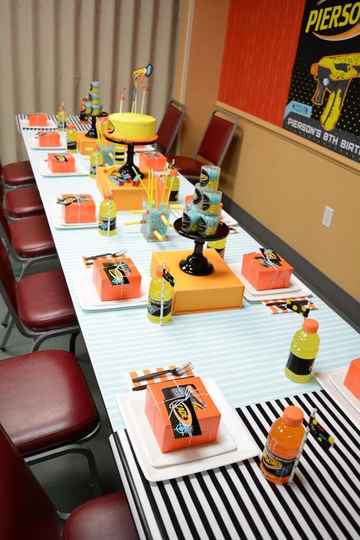 Best ideas about Nerf Birthday Party
. Save or Pin Kara s Party Ideas Nerf Birthday Party Now.