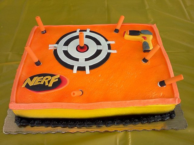 Best ideas about Nerf Gun Birthday Cake
. Save or Pin Nerf Gun Cake on Pinterest Now.