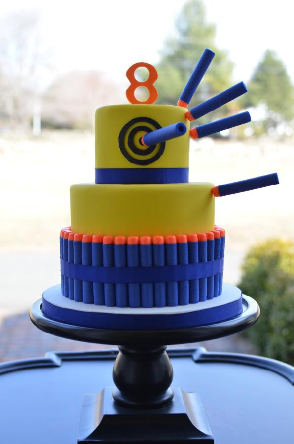 Best ideas about Nerf Gun Birthday Cake
. Save or Pin Nerf Party Cake Cake by Elisabeth Palatiello CakesDecor Now.
