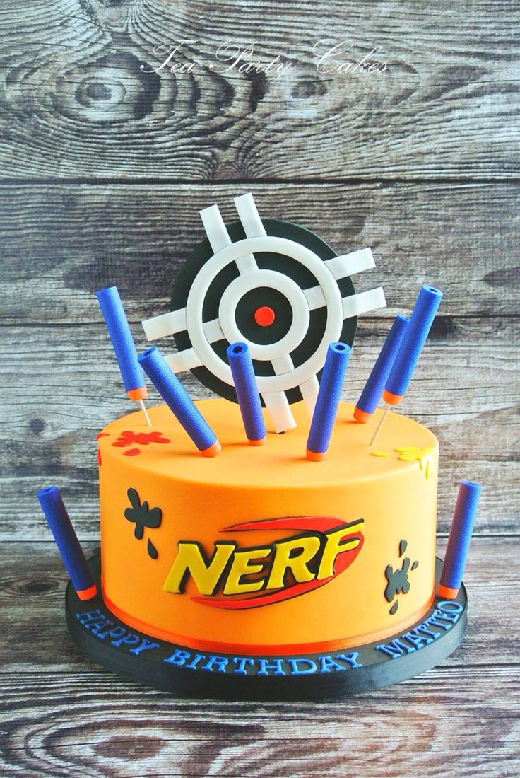 Best ideas about Nerf Gun Birthday Cake
. Save or Pin Nerf cake Cakes with Character Pinterest Now.