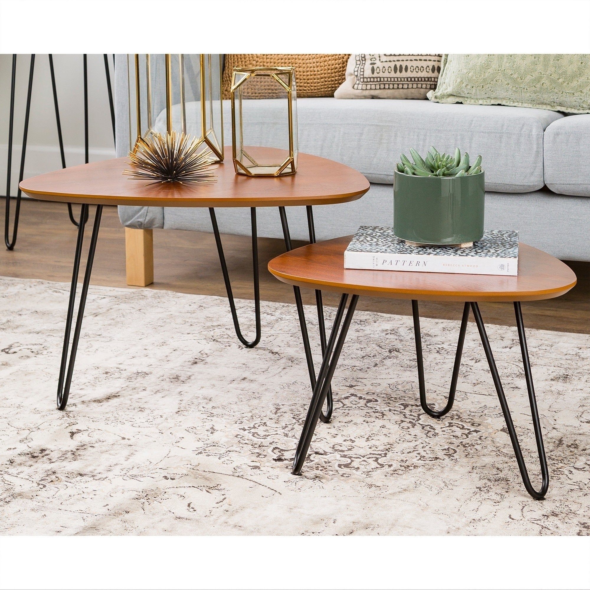 Best ideas about Nesting Coffee Table
. Save or Pin Shop Hairpin Leg Wood Nesting Coffee Table Set Walnut Now.