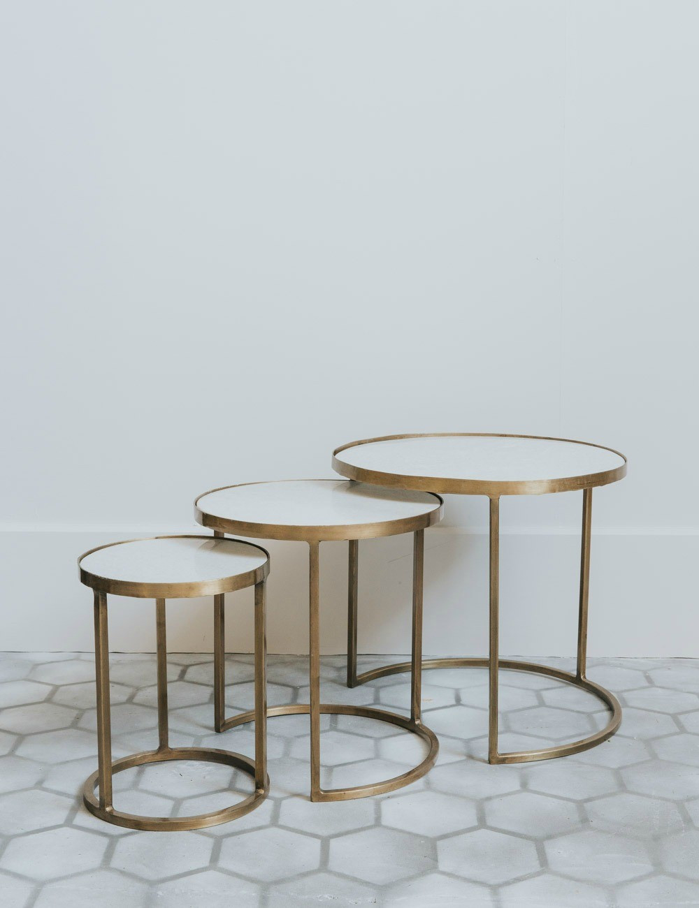 Best ideas about Nesting Coffee Table
. Save or Pin White Marble & Brass Nesting Coffee Tables at Rose & Grey Now.