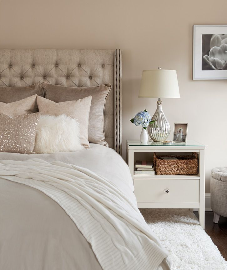 Best ideas about Neutral Bedroom Colours
. Save or Pin The Elegant Abode LI Bedroom Tufted headboard sequin Now.
