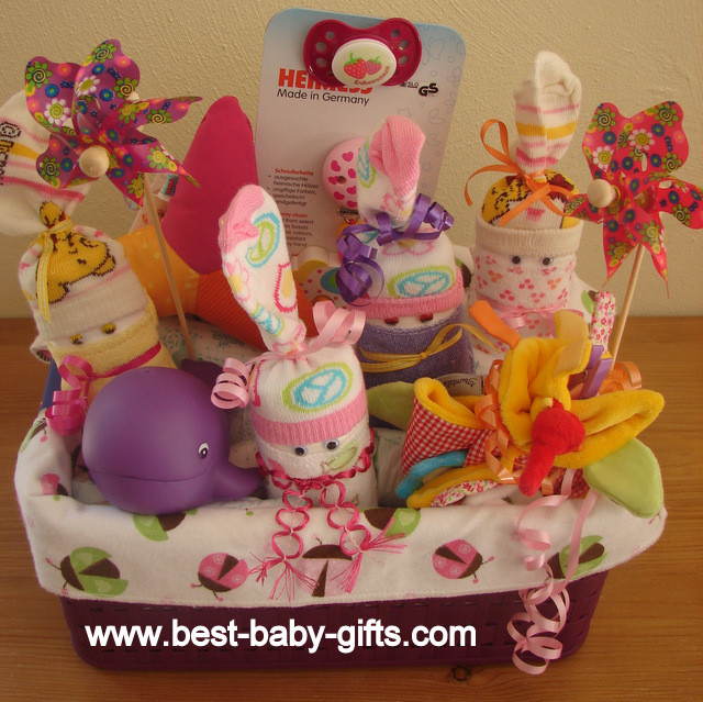 Best ideas about New Baby Girl Gift Ideas
. Save or Pin Newborn Baby Gift Baskets how to make a unique baby t Now.