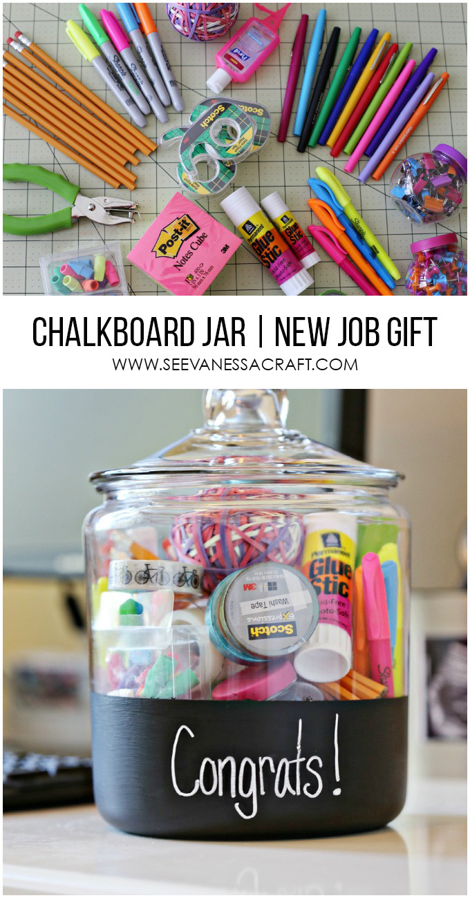 Best ideas about New Office Gift Ideas
. Save or Pin Craft New Job Gift in a Chalkboard Jar See Vanessa Craft Now.