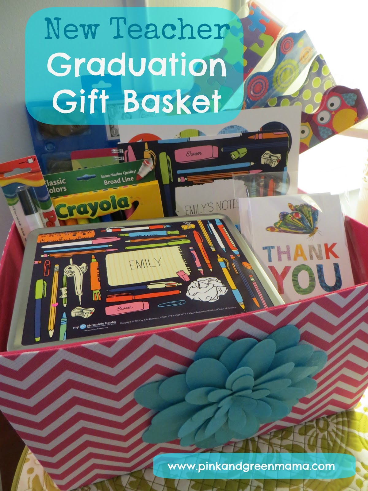 Best ideas about New Teacher Gift Ideas
. Save or Pin Pink and Green Mama Graduation Gift Basket For A New Now.