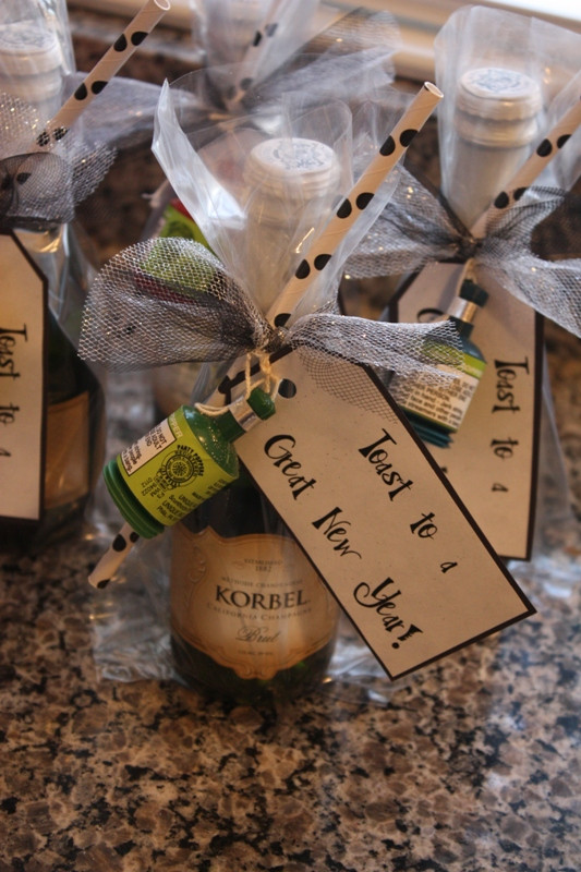 Best ideas about New Years Eve Gift Ideas
. Save or Pin Christy New Year s Eve Mini Champagne Favors Now.