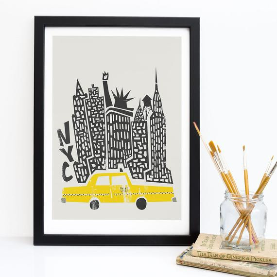 Best ideas about New York City Gift Ideas
. Save or Pin New York Cityscape NY City Skyline Themed Print by Now.