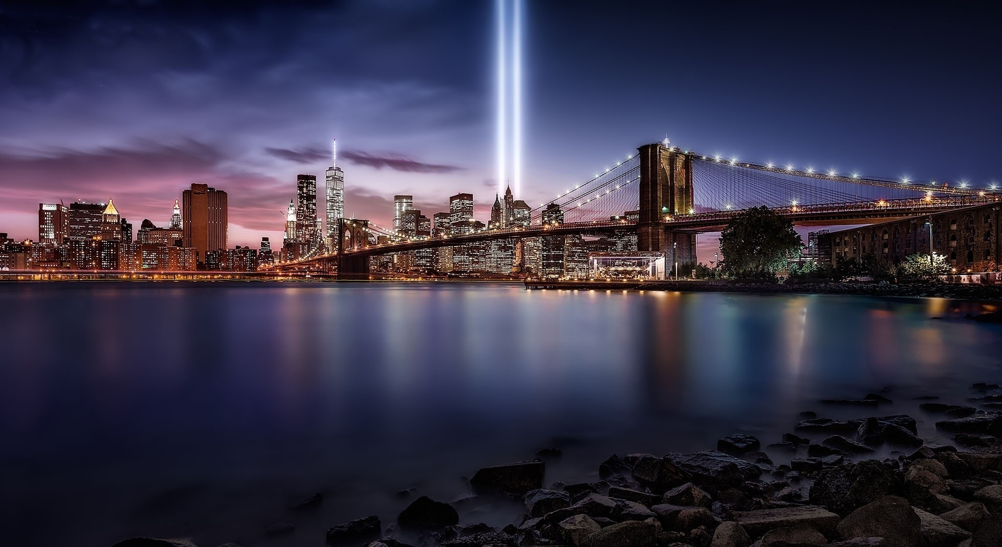 Best ideas about New York Landscape
. Save or Pin cityscape New York City Brooklyn Bridge Night Now.