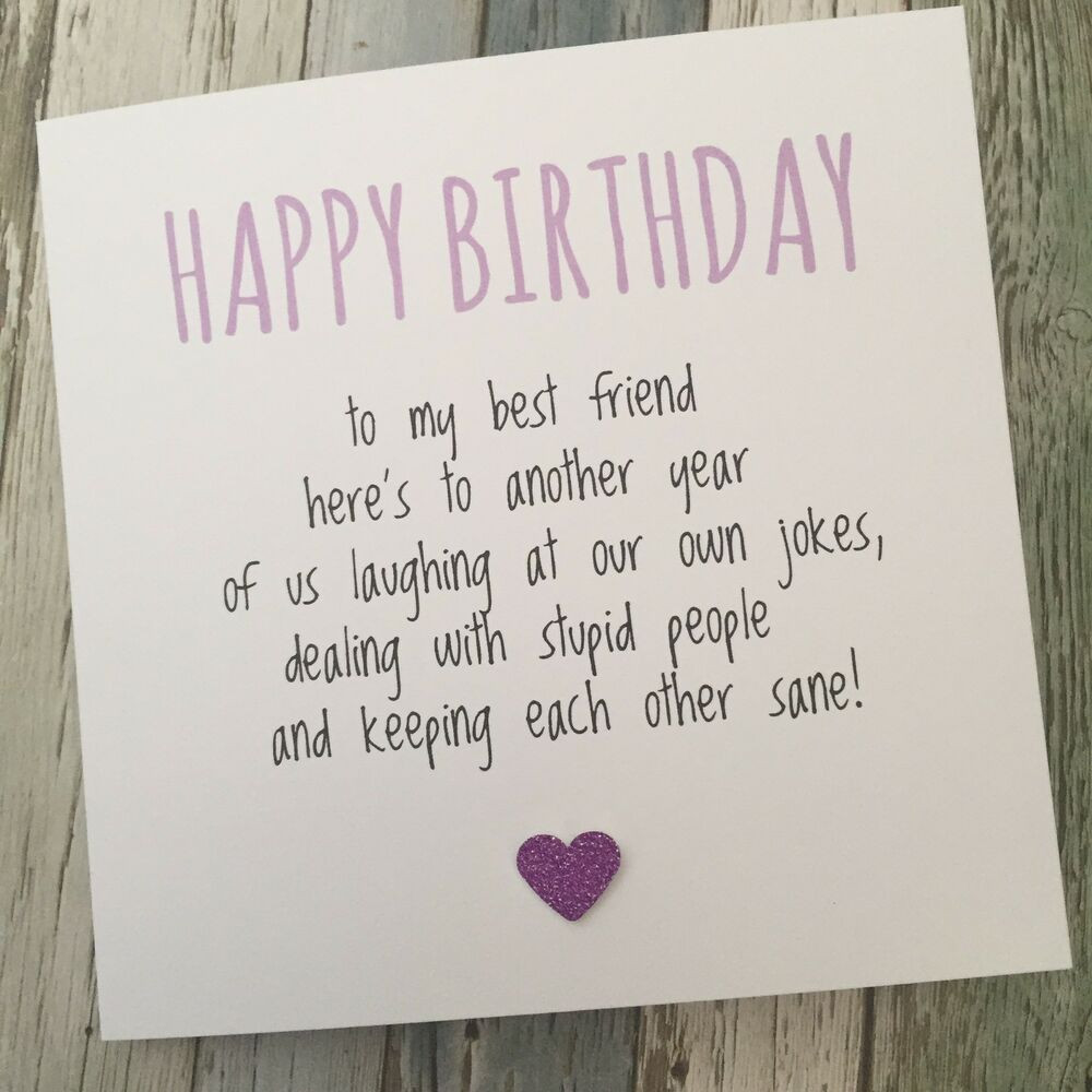 Best ideas about Nice Things To Write In A Birthday Card
. Save or Pin FUNNY BEST FRIEND BIRTHDAY CARD BESTIE HUMOUR FUN Now.