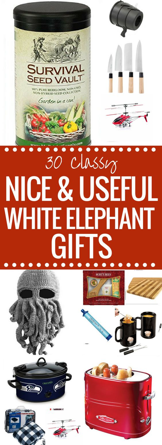 Best ideas about Nice White Elephant Gift Ideas
. Save or Pin Need a NICE or Useful White Elephant Gift Idea Nothing Now.