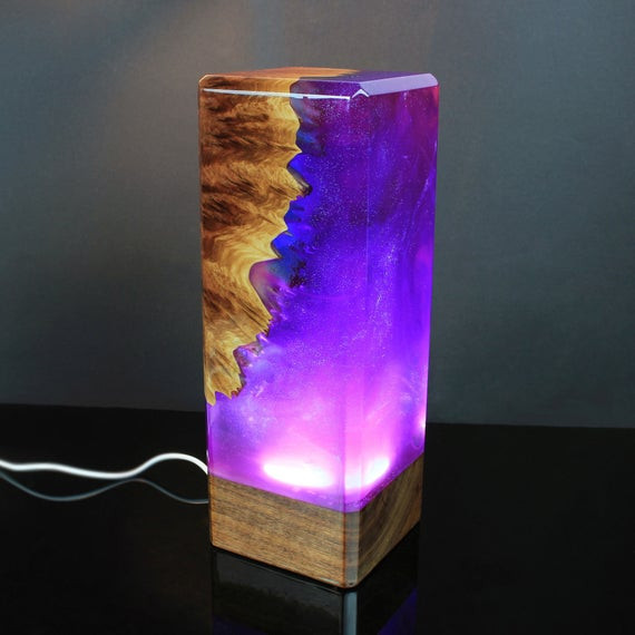 Best ideas about Night Lights And Ambient Lighting
. Save or Pin Galaxy decor Resin and wood decor Ambient night light Now.