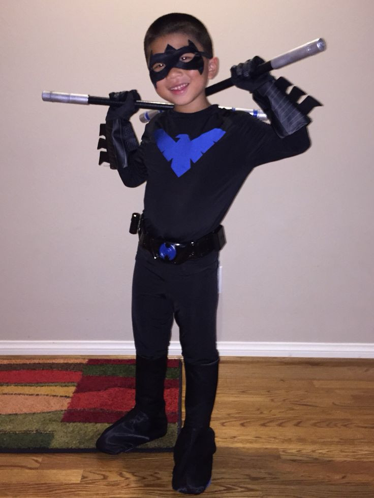 Best ideas about Nightwing Costume DIY
. Save or Pin Handmade child Nightwing Costume with Escrima sticks Now.