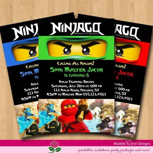 Best ideas about Ninjago Birthday Invitations
. Save or Pin Ninjago Invitation Birthday Party Printable Invite You Now.