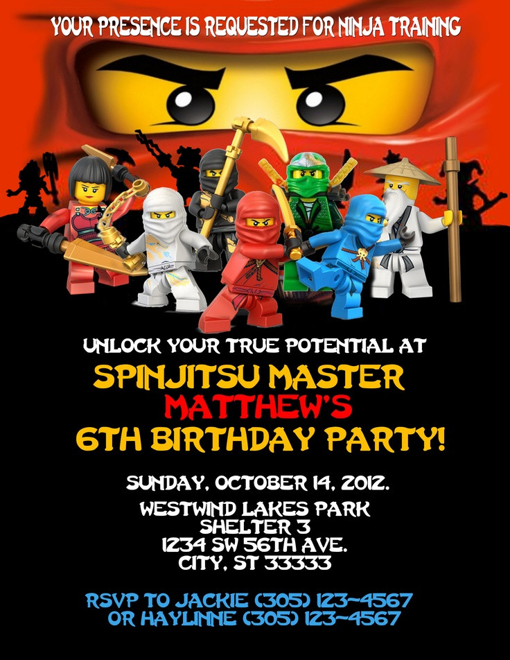 Best ideas about Ninjago Birthday Invitations
. Save or Pin Ninjago Birthday invitation Created on photoshop Can Now.