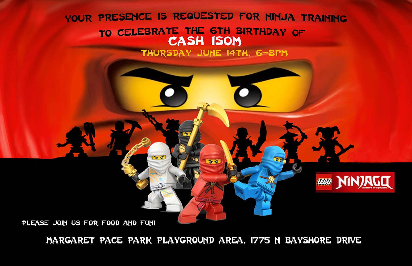 Best ideas about Ninjago Birthday Invitations
. Save or Pin The Isoms Ninjago Birthday Party Now.