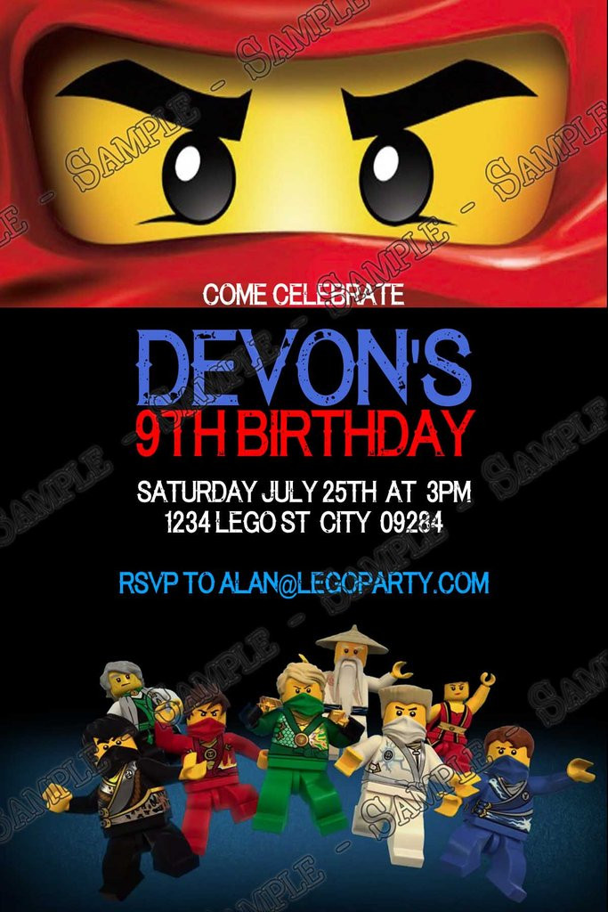 Best ideas about Ninjago Birthday Invitations
. Save or Pin Novel Concept Designs Lego Ninjago Movie Birthday Now.