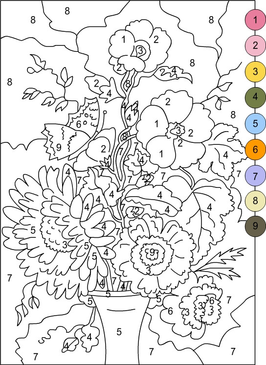 Best ideas about Number Coloring Pages For Adults
. Save or Pin Free Printable Color by Number Coloring Pages Best Now.