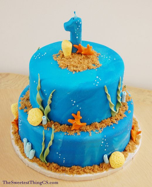 Best ideas about Ocean Birthday Cake
. Save or Pin Ocean Beach First Birthday Cake Now.