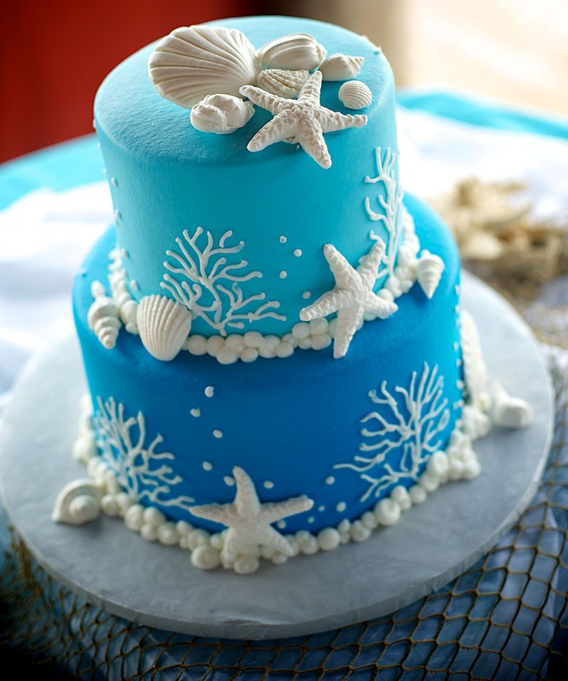 Best ideas about Ocean Birthday Cake
. Save or Pin Pin by Gem Junkie Jewels on Weddings Beach Cakes Now.