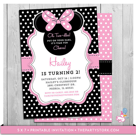 Best ideas about Oh Twodles Birthday Invitations
. Save or Pin Minnie Mouse Birthday Invitations Printable Oh Twodles Party Now.