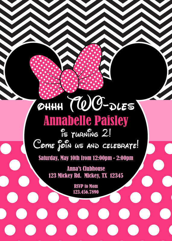 Best ideas about Oh Twodles Birthday Invitations
. Save or Pin Best 25 Minnie mouse birthday invitations ideas on Now.