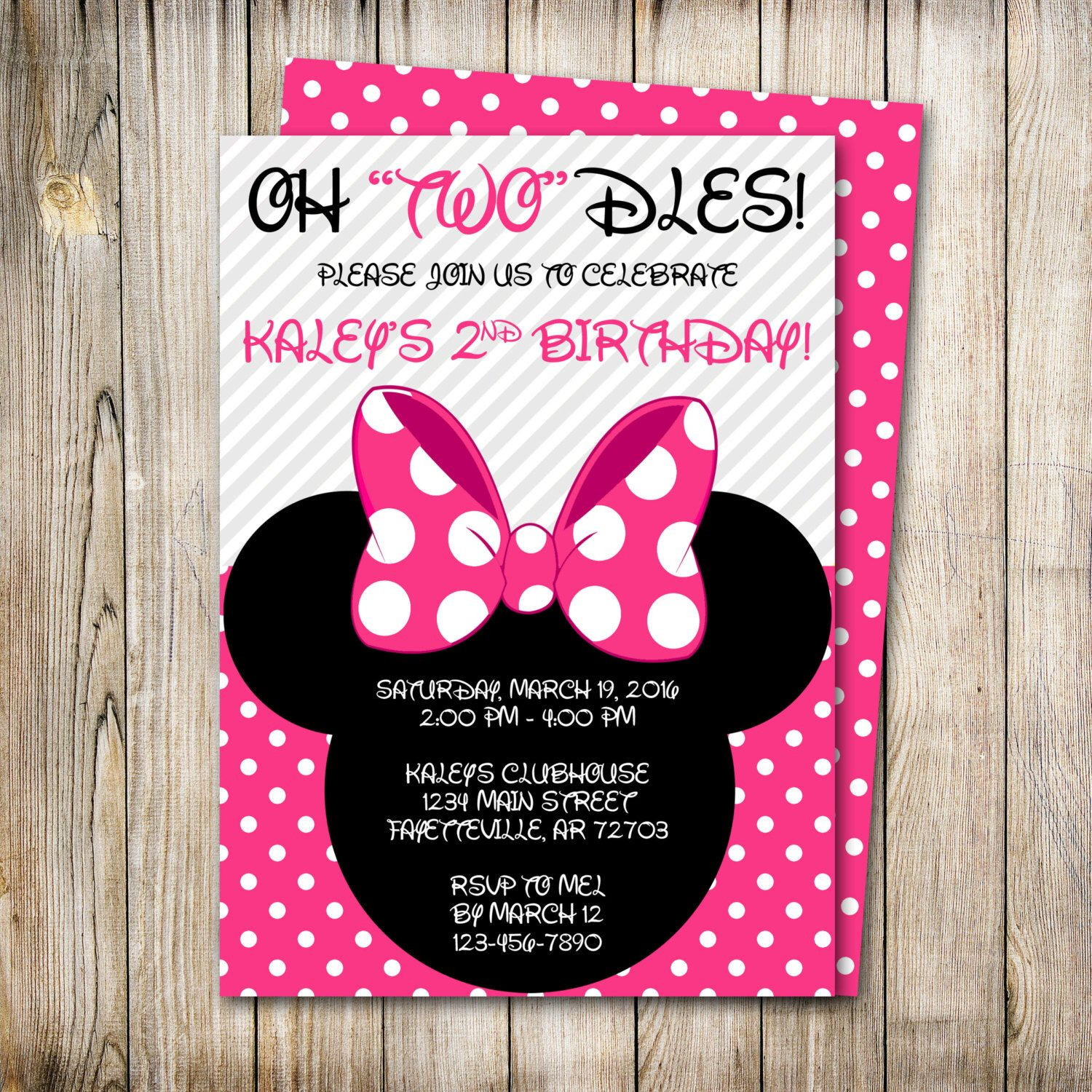 Best ideas about Oh Twodles Birthday Invitations
. Save or Pin Minnie Mouse Birthday Invitation Minnie Mouse Birthday Now.