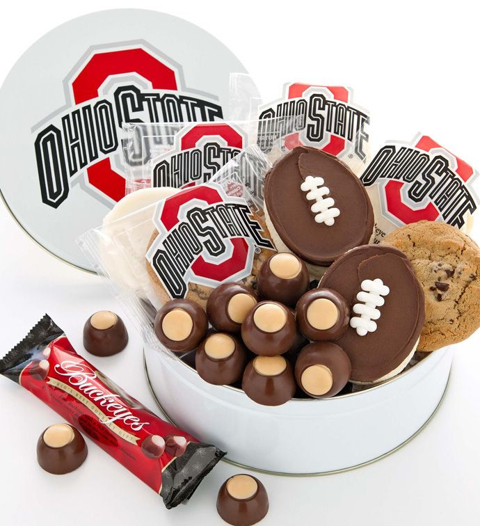 Best ideas about Ohio State Gift Ideas
. Save or Pin For dad Ohio State Gift Tin Cookies and Buckeyes Now.