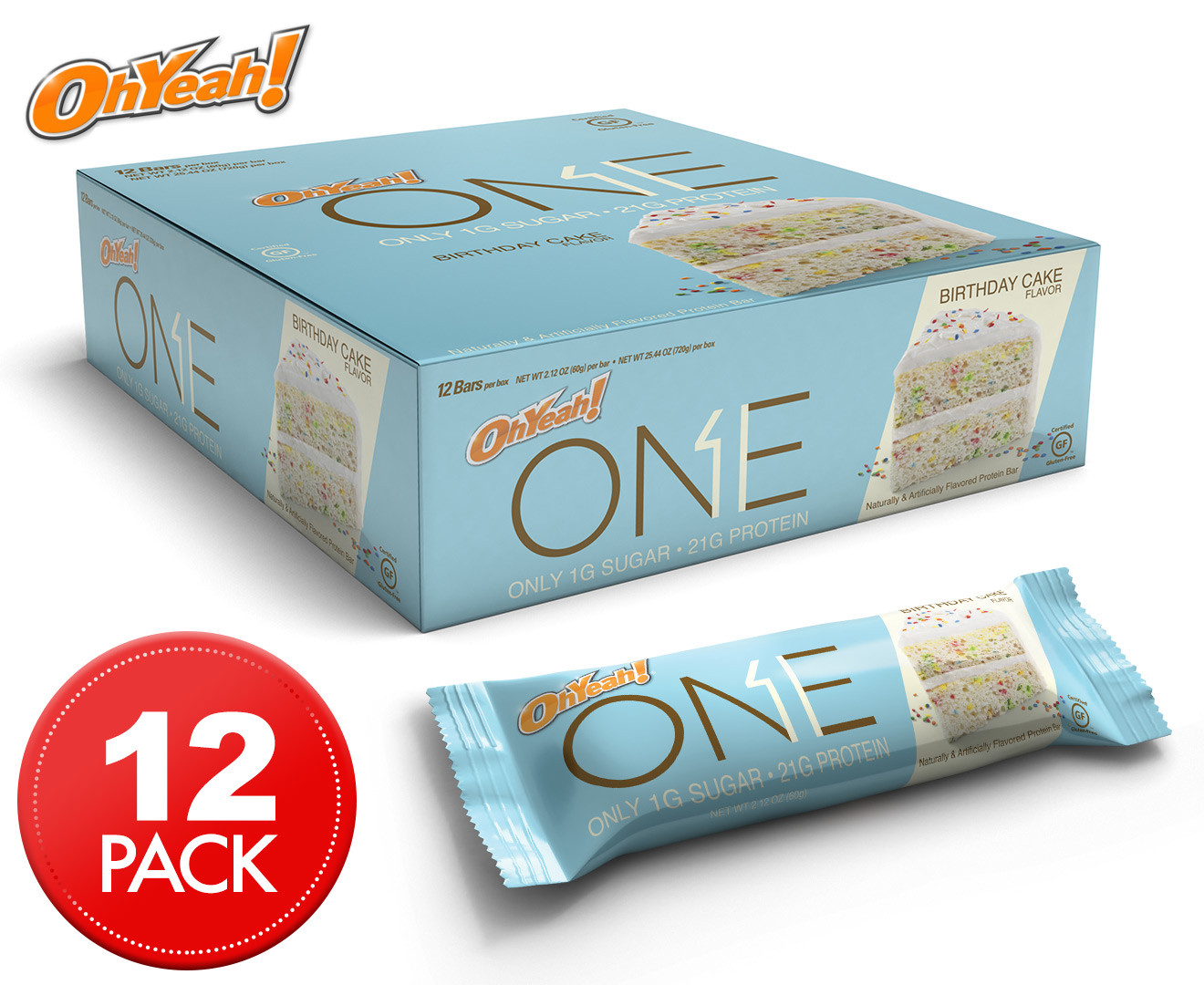 Best ideas about Ohyeah Birthday Cake Bars
. Save or Pin 12 x Oh Yeah ONE Protein Bars Birthday Cake 60g Now.